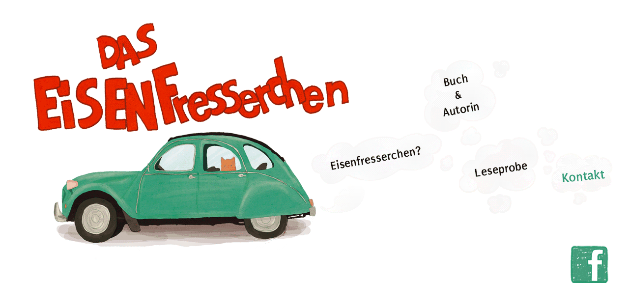 animiertes auto mit eisenfresserchen